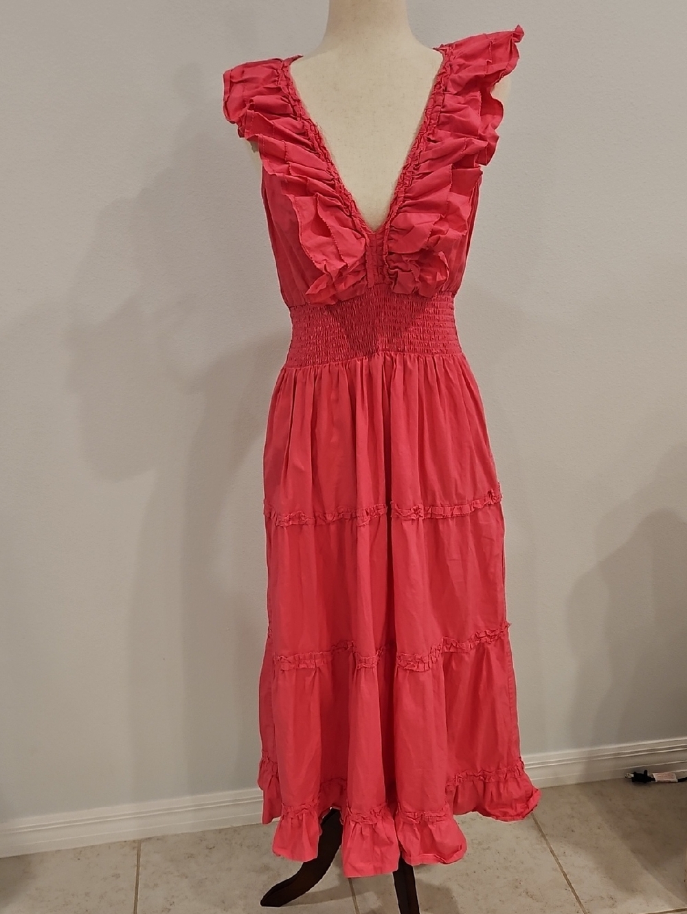 House Of Harlow Pink Ruffle Dress M